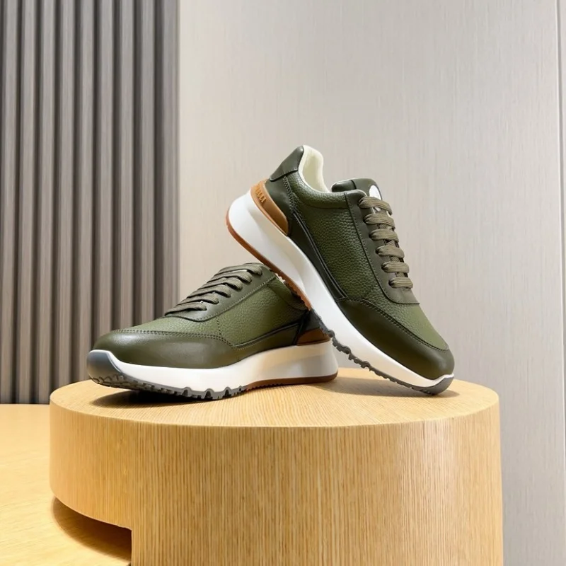 

Men's casual shoes - Italian high-quality washed water-rubbed suede leather multi-color versatile high-end sport shoes