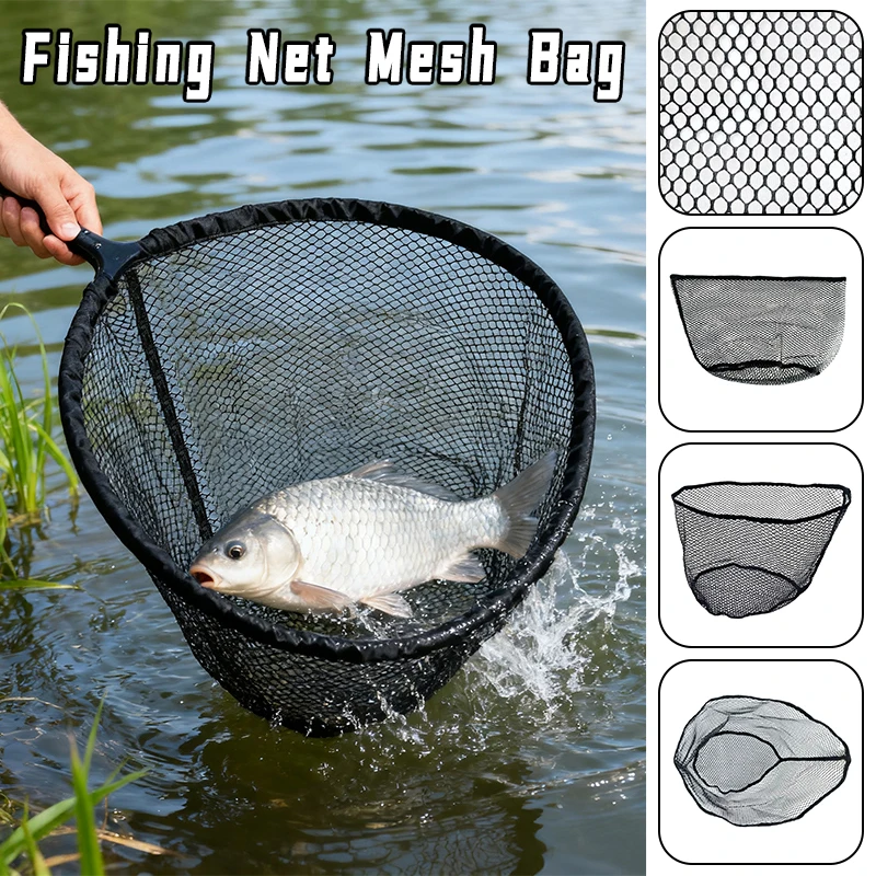 

Fishing Net Storage Pocket Quick Dry Large Capacity Mesh Bag Durable Multifunction Thick Coating Holder for Outdoor