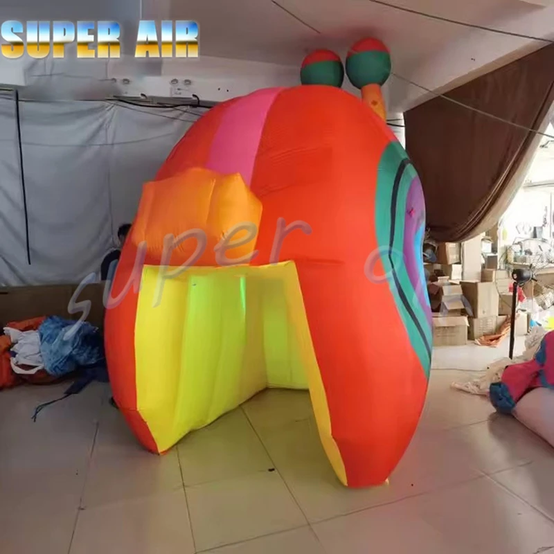 Made in China mascotte gonfiabile pubblicitaria lumaca gonfiabile in vendita