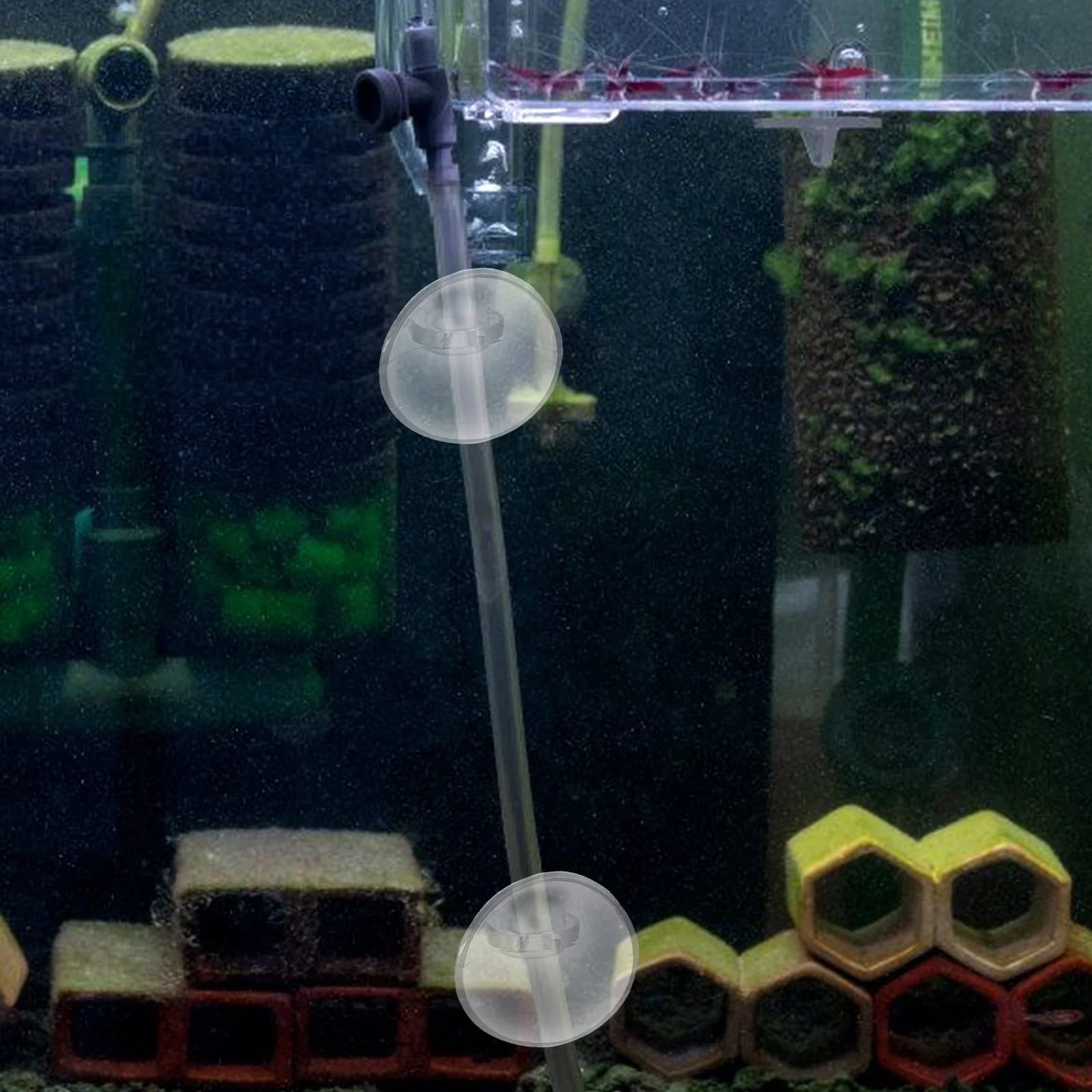 

20 Pcs Oxygen Pipe Fixing Accessories Stable ABS Fish Tank Suction Cups Clip Tube Sucker Air Pump Clamp Practical Oxygen Tubing
