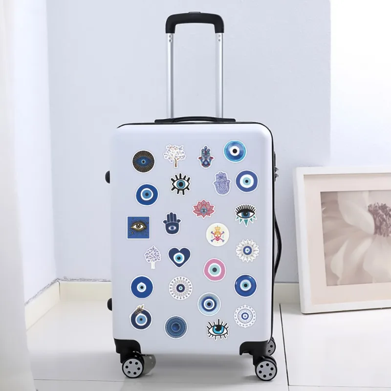 50 ชิ้นการ์ตูนน่ารักตาสีฟ้าสร้างสรรค์บุคลิกภาพสติกเกอร์ตกแต่ง