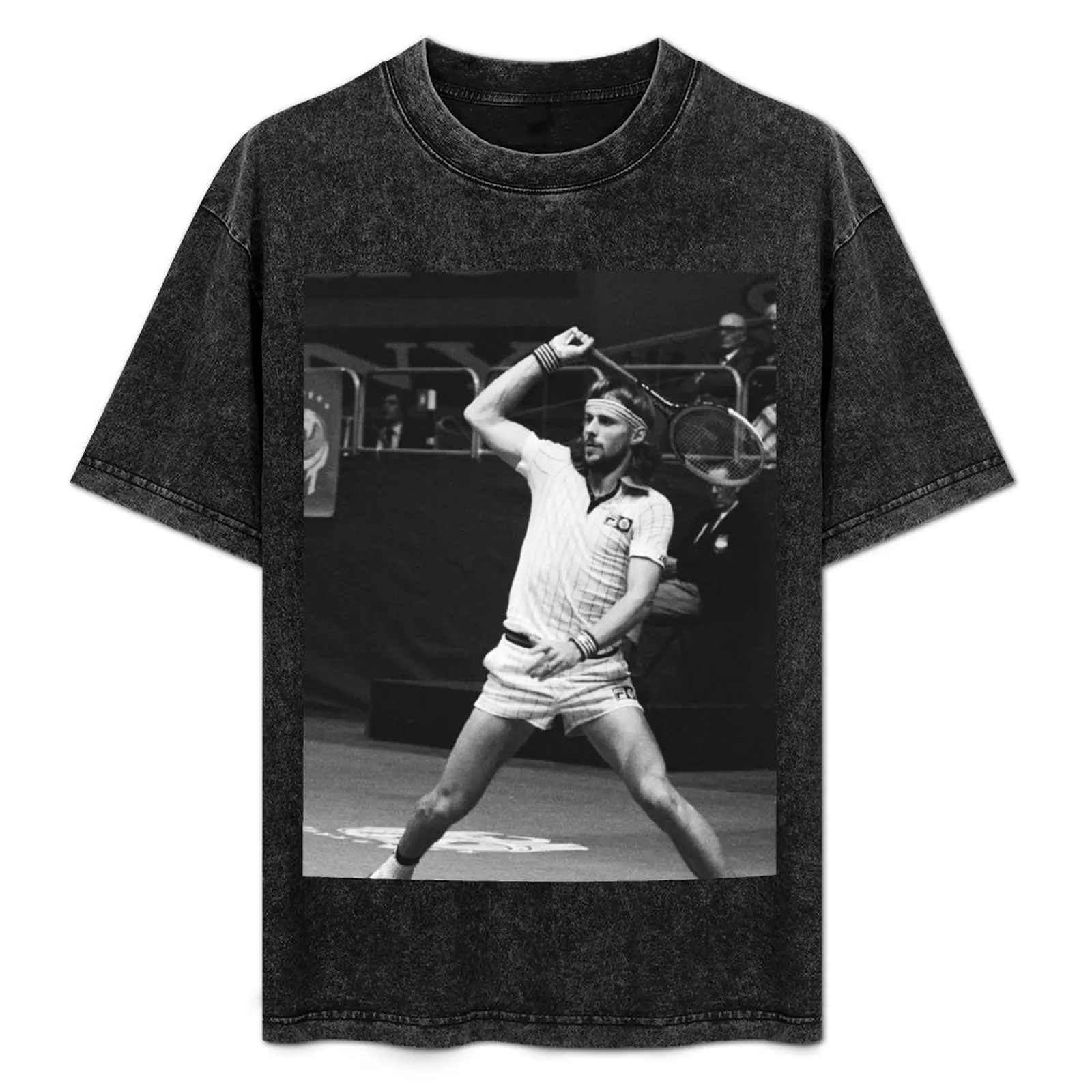 Borg: The Ice Man: Tennis Legend T-Shirt Plus Size Outdoor Casual Top