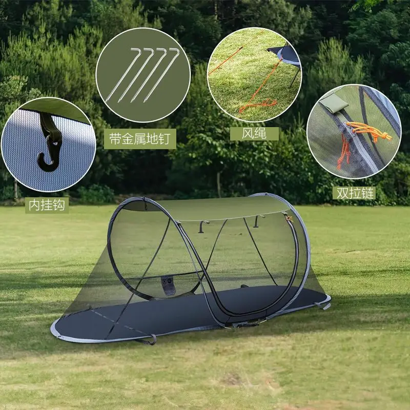 เตียงพับพักกลางวัน งีบหลับคนเดียว เรียบง่าย สำหรับแคมป์ งานกลางคืน ของใช้สำหรับคนทำงาน