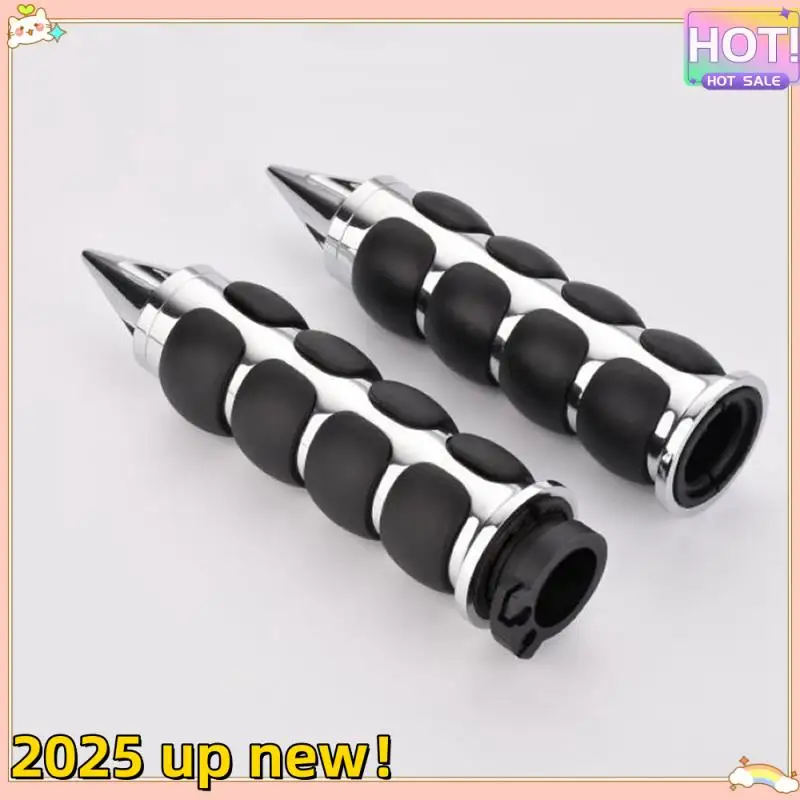 

Superior-Handlebar Grip Motorcycle Handlebar Grip 25Mm Handlebar Grip Electroplate + Black