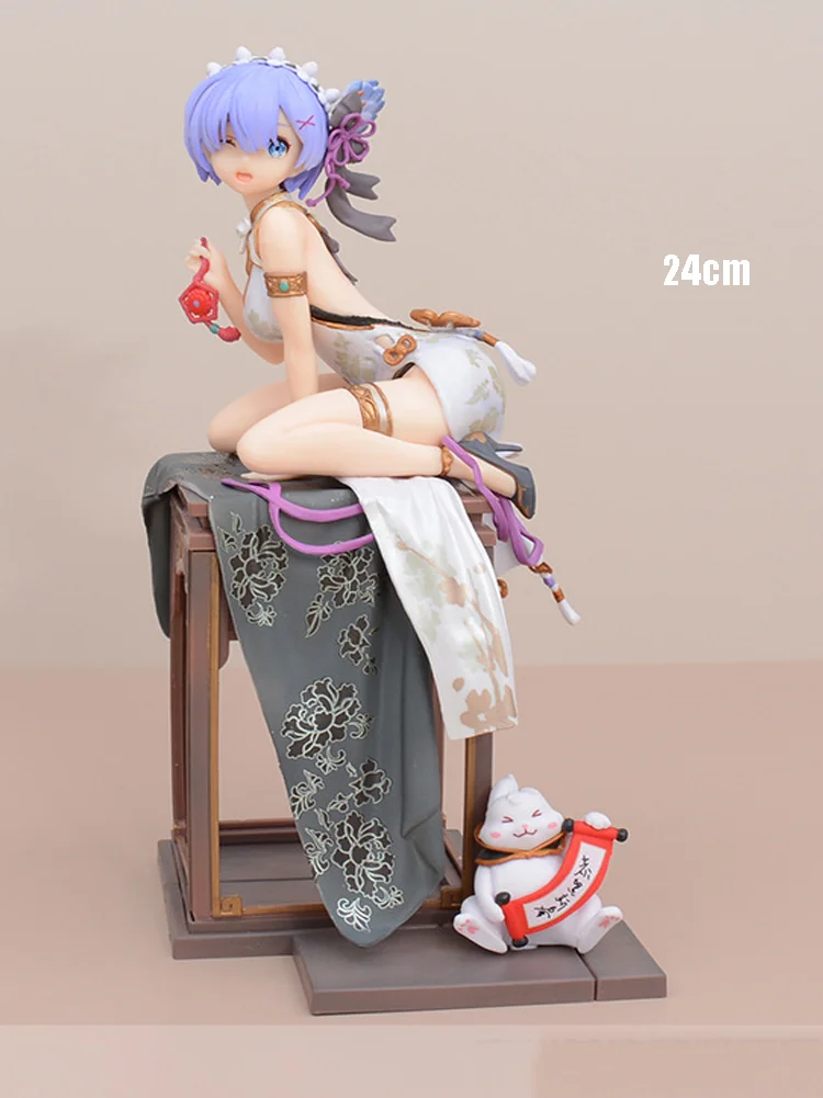 إعادة الحياة عالم مختلف من الصفر أنيمي الشكل إميليا ريم Kawaii لطيف لوليتا تمثال PVC جمع تمثال نموذج ديكورا هدية