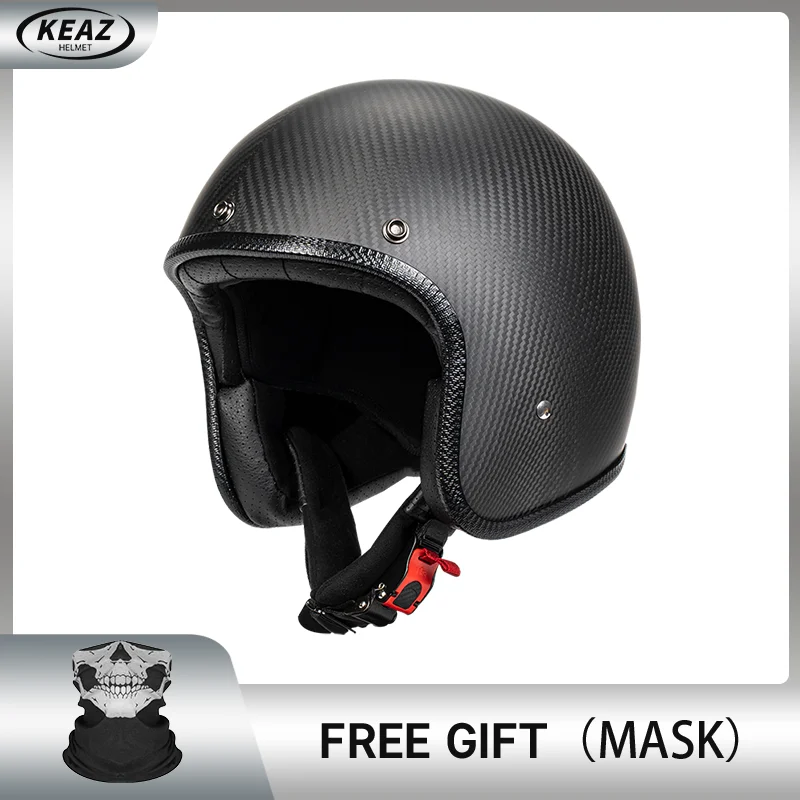 

Factory Directly High Quality 3K Matte Black Carbon Fiber Pattern Cascos Para Motos Scooter Motorcycle Helmet