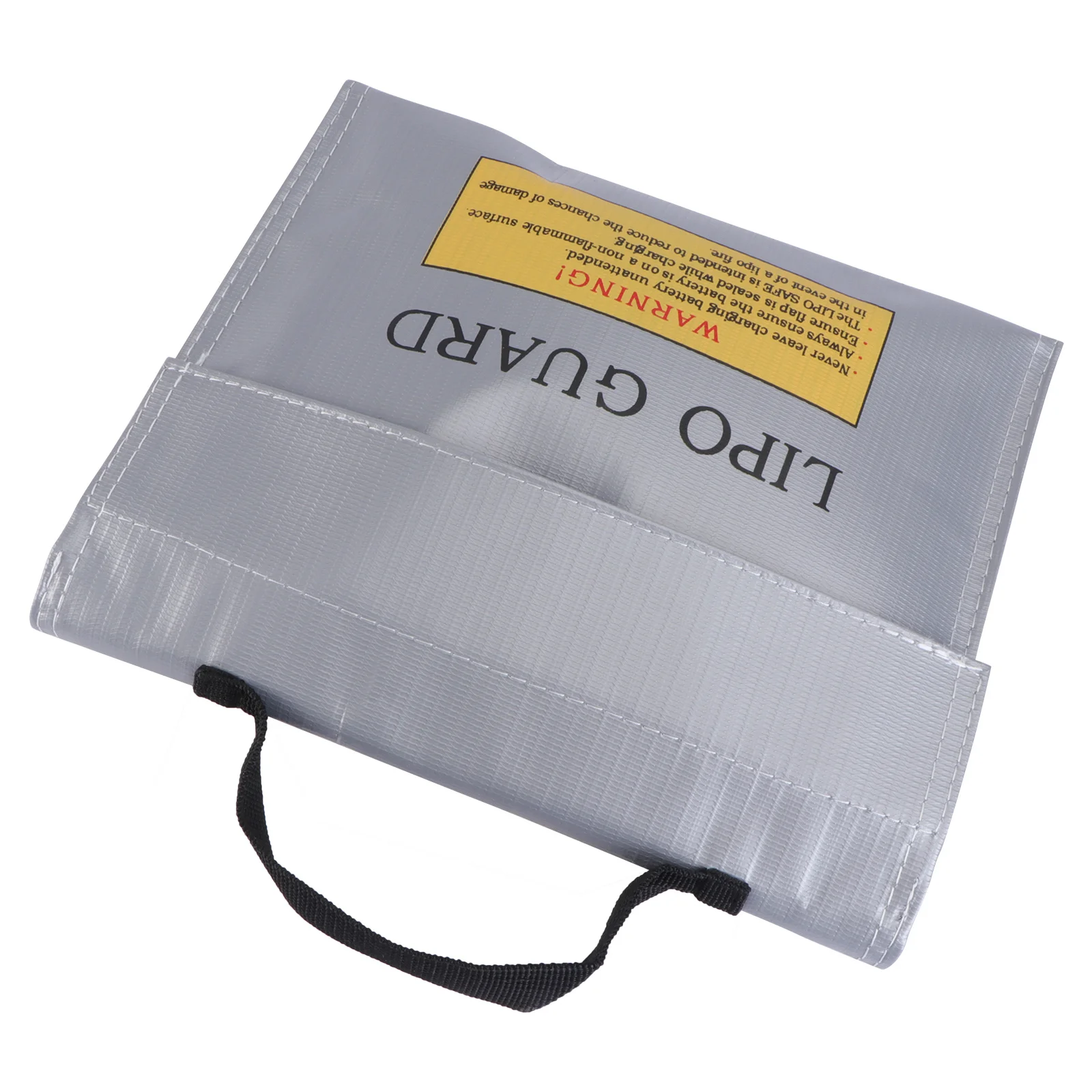 

1Pcs Heat Resistant Fireproof Bag Explosion-Proof Pouch Protective Storage Case for Safe Charging and Transport Silver