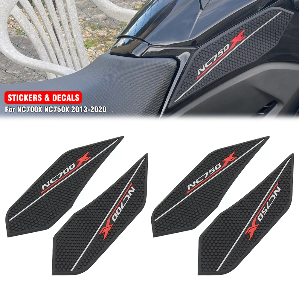 For Honda NC 750 700 X NC700 NC750 NC700X NC750X 2013-2020 Motorcycle Stickers Tank Anti Slip Side Pad Racing Protection Decals