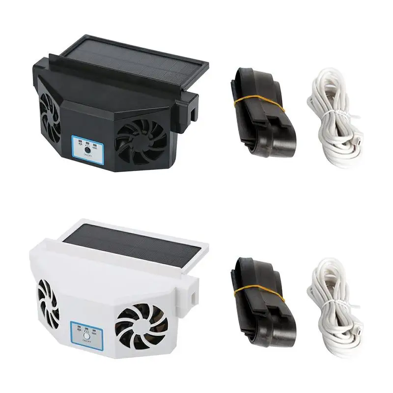 

Car Exhaust Fan Auto Ventilation Cooler Fan Solar Powered Air Circulation Fan Air Exhaust Window Cooling Fan For Car Electronics