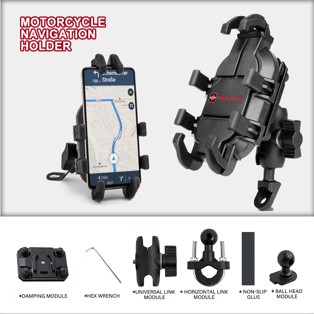 Four Groups Of Shock Absorption Modules Durable Navigation Holder For Gilera GP800 Fuoco Nexus 500 Runner 125 200 NEXUS250