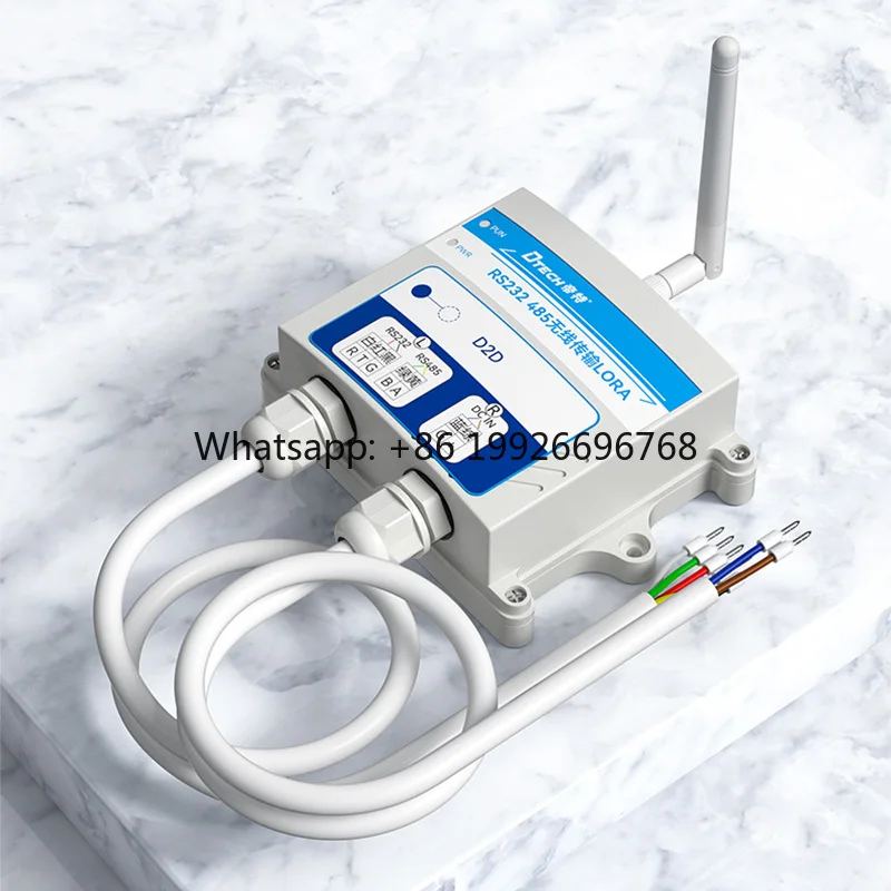 5km Wireless Data Transmission Station DTU RS232/RS485 to LoRa Modem Converter