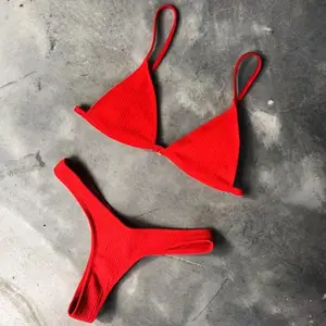 نسائي عارية الذراعين طقم بيكيني أحزمة قابلة للتعديل عميق رقبة على شكل حرف V مبطن ملابس السباحة سريع جفاف ثونغ ملابس سباحة للنساء 2 قطعة / مجموعة أعلى 8 مبيعات بيكيني غير لائقة - رقم 8