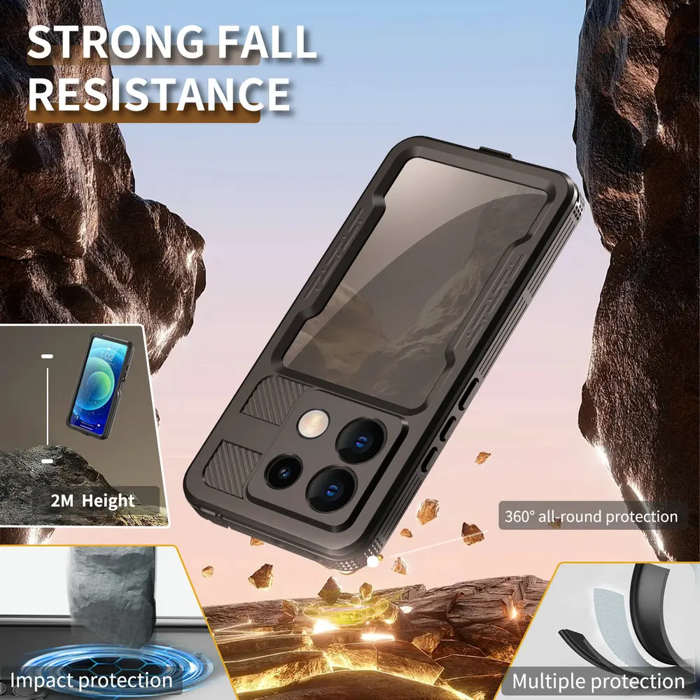 For Redmi Note 13 Pro 12 IP68 Waterproof Case 360 Protect Xiaomi Redmi Note 12 Pro Shockproof Diving Phone Cover funda Note13 5G