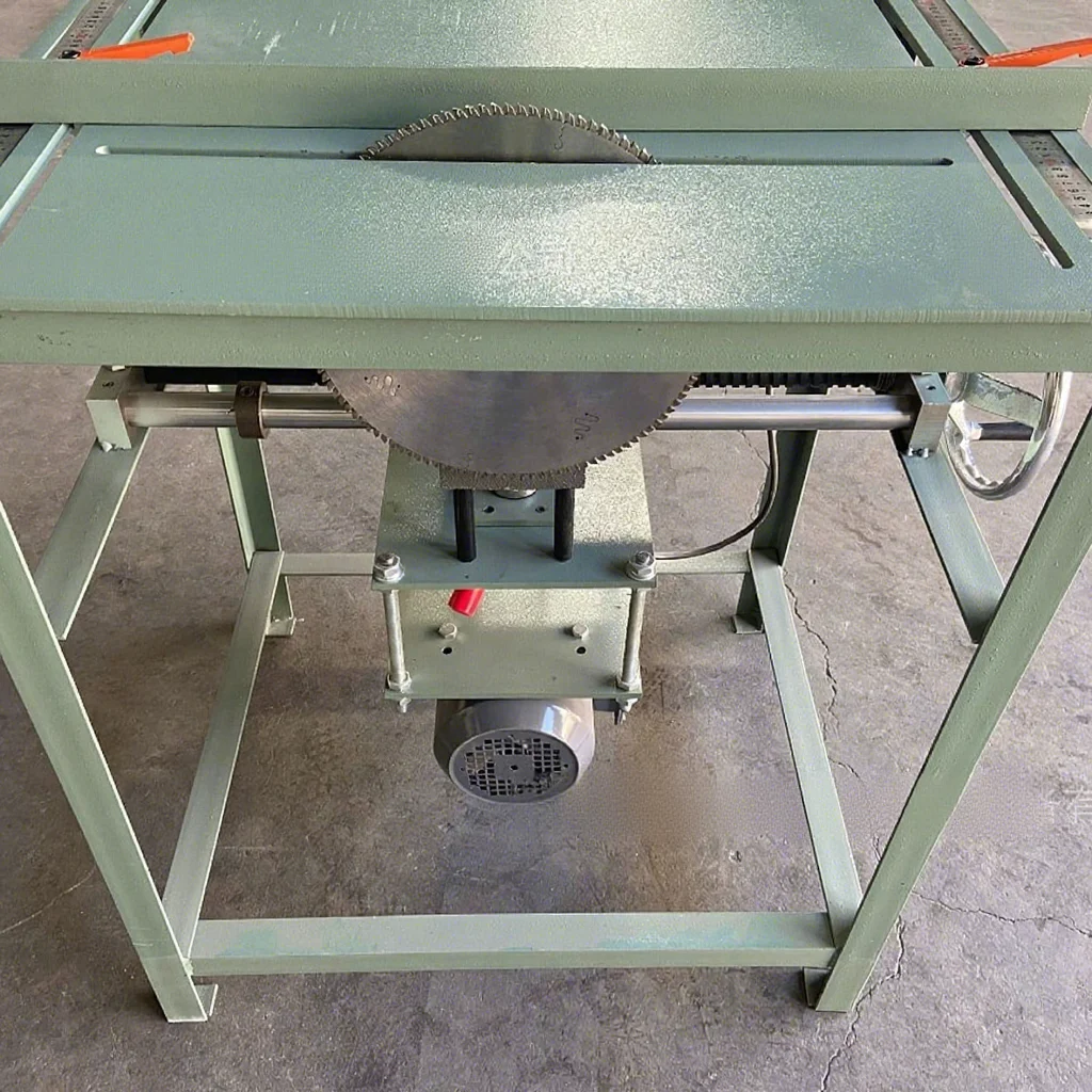 Ouxin Motorized Aluminum Cutting Machine Aluminum Profiles Table Saw Door Window Metal Cutting Machinery 1.5KW Motor 3200r/min