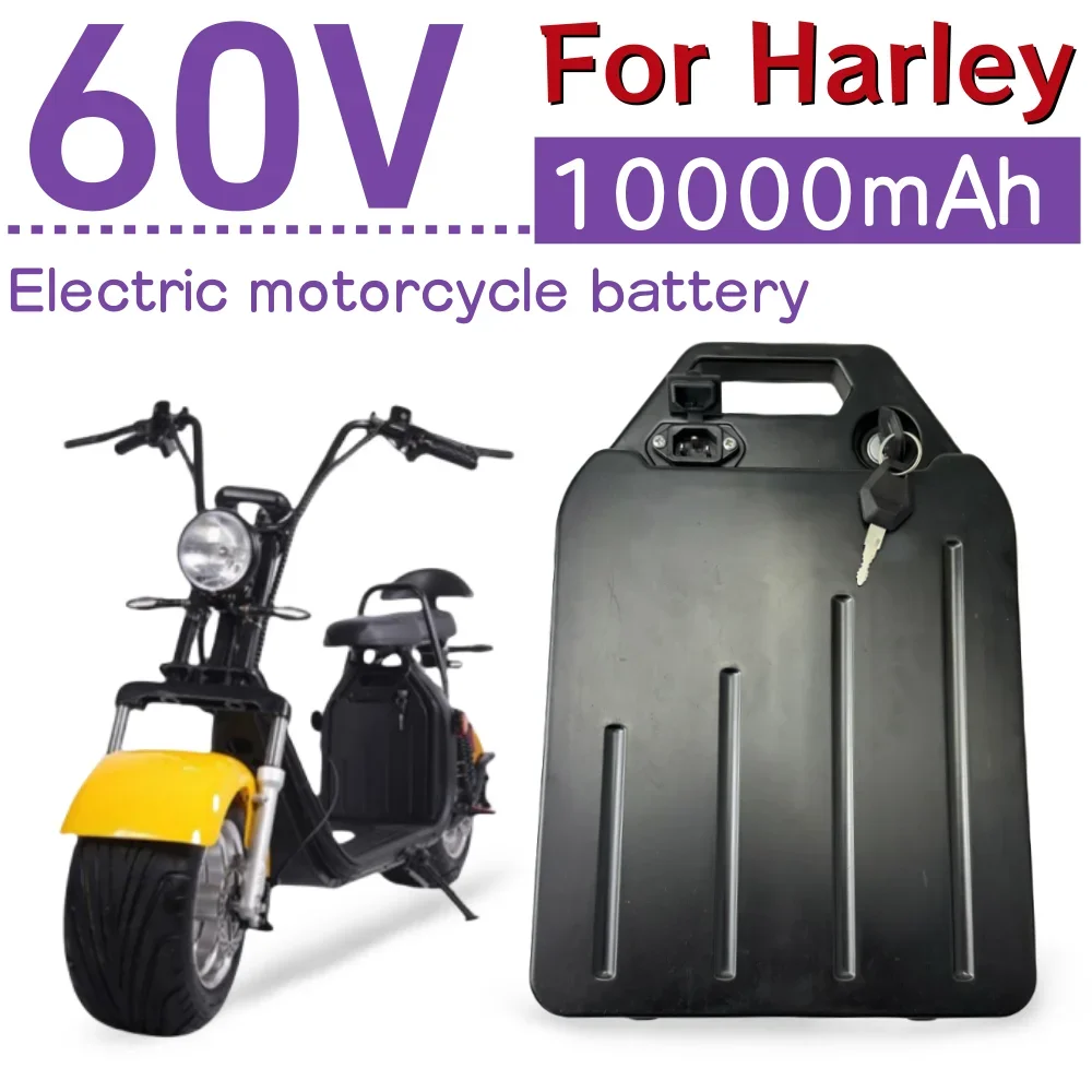 18650 60V 10000mAh Lithium-ion Battery Pack of For Harley Electric Scooter Battery for 350W-2000W Electric Scooter