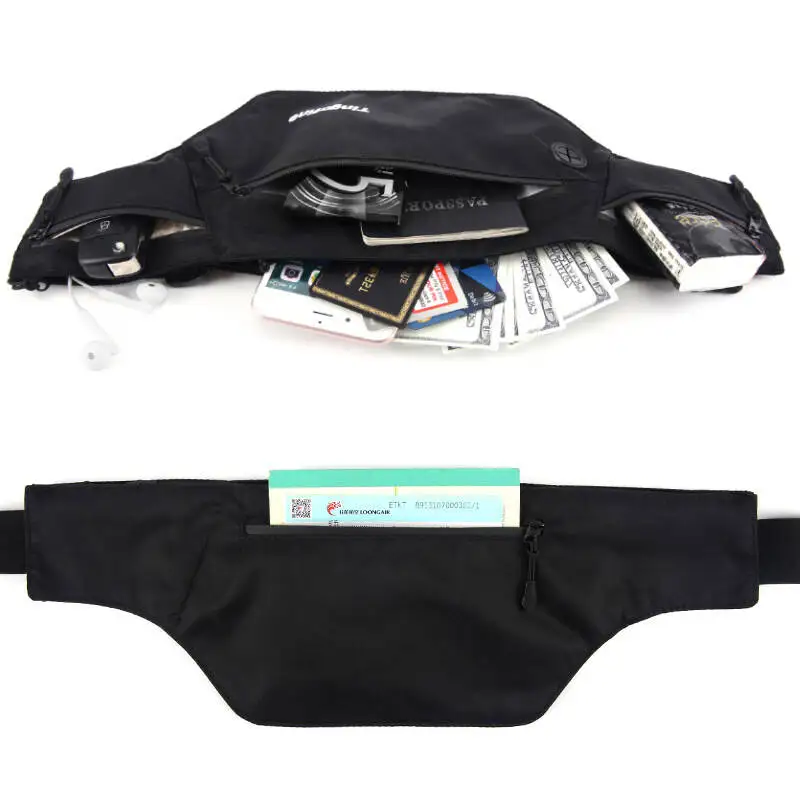New Outdoor Ultra-thin Sports Fanny Pack RFID Waterproof Close-fitting Mobile Phone Fanny Pack Waist Bag for Men fanny pack