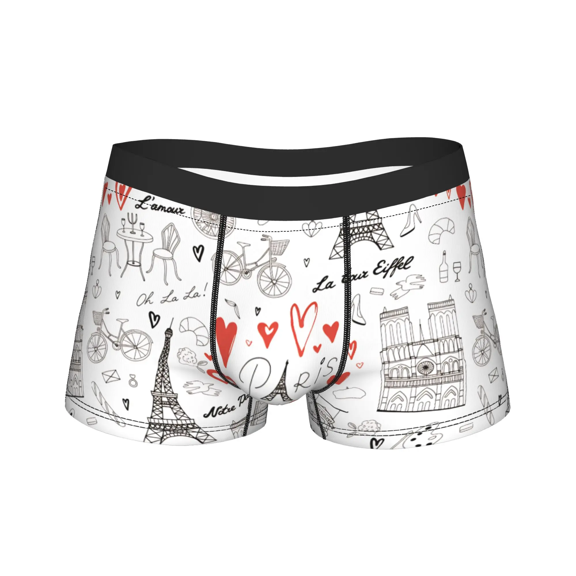 

Мужские трусы-боксеры из Парижа, Франция: модные, удобные, с большим карманом, большие размеры