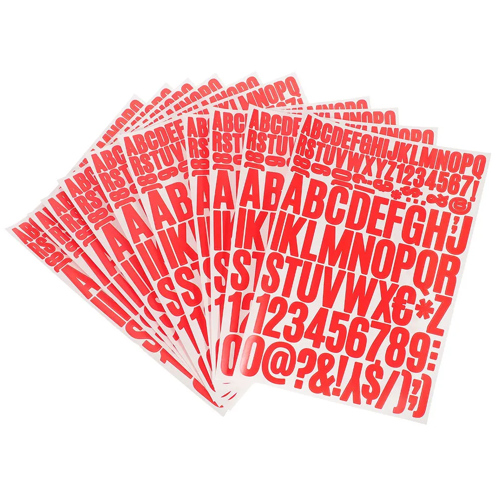 

12Pcs Vinyl Alphabet Stickers Water-Resistant Self-Adhesive Letter Decals for Mailbox Car Scrapbook DIY Letter Stickers