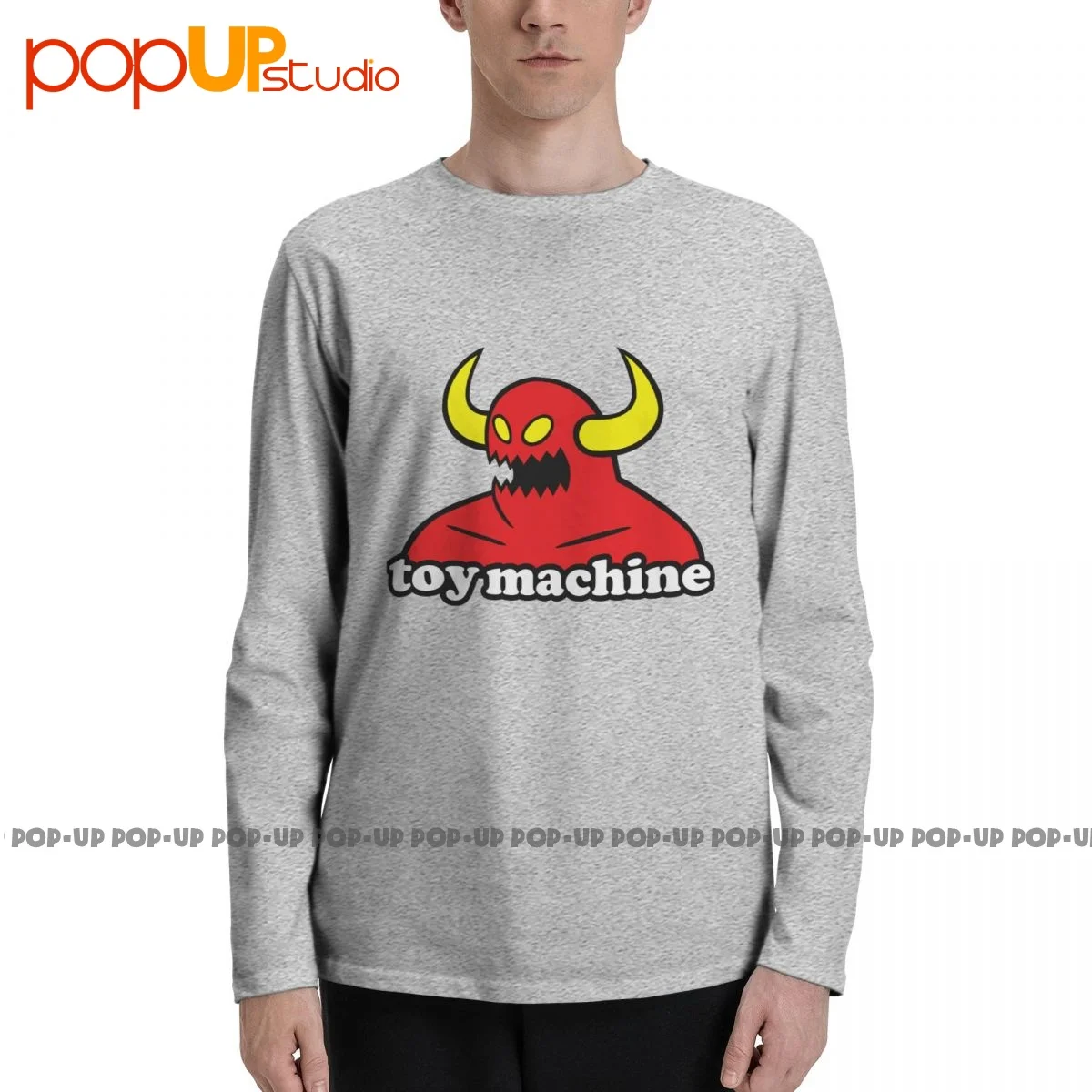 Toy Machine Skate Board Long Sleeve T-Shirts T-shirt Tee Cute Design Hot Deals High Quality