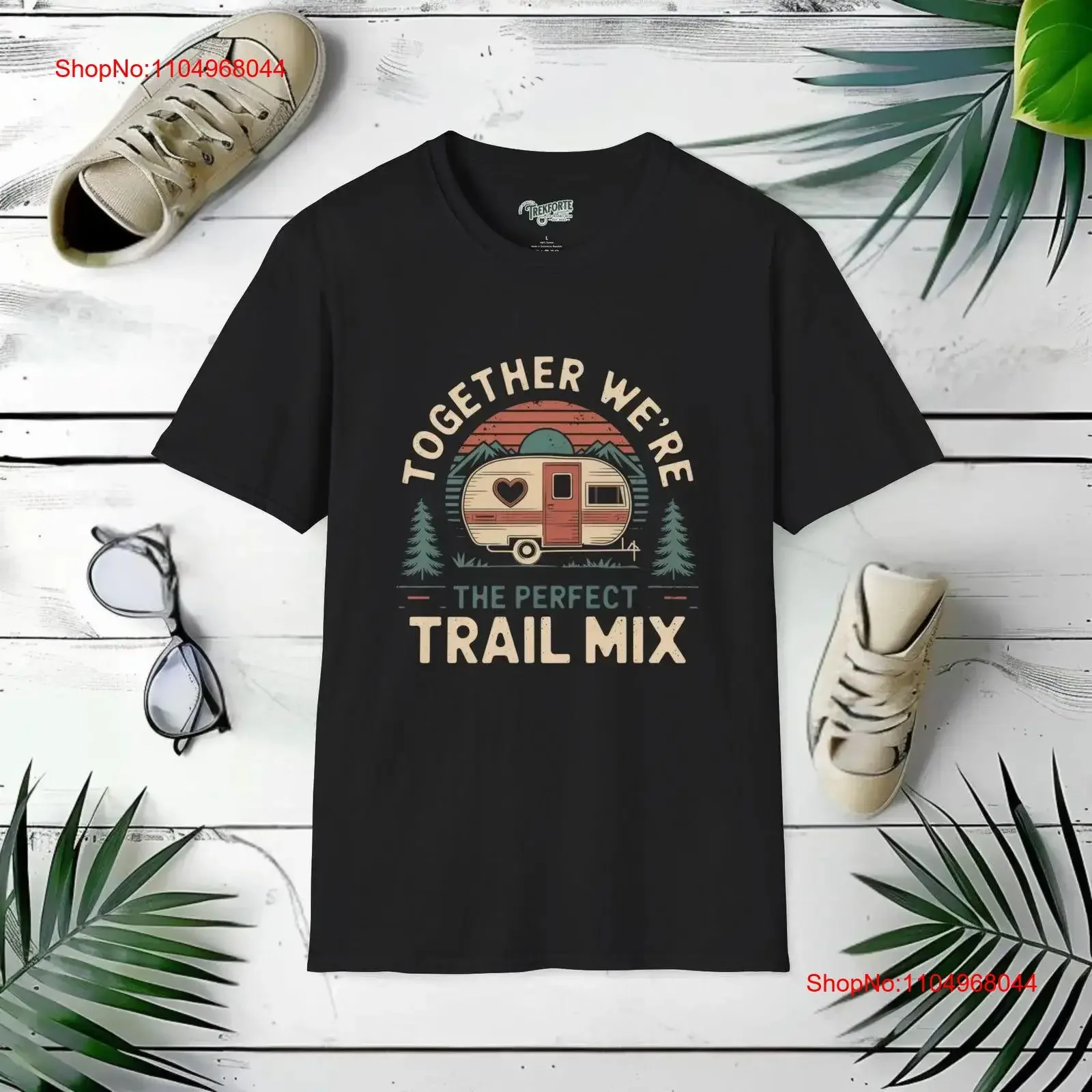 Trail Mix Duo T Shirt Perfect Hiking Couple Outdoor Adventure Nature Lover Camping Outfit Top vintage Washed fashion streetwear