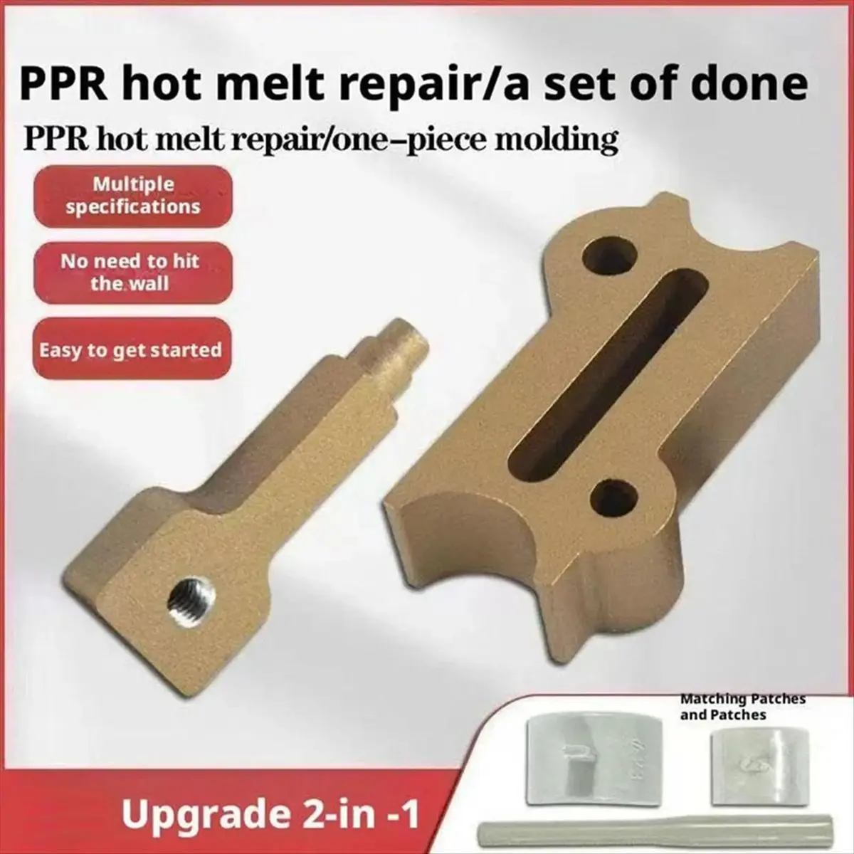 Pipe Repair Kit Plumbing Leak Stopper Set Weatherproof Heavy-Duty Fix Tool for Automotive Sprinkler Plumbing Garden