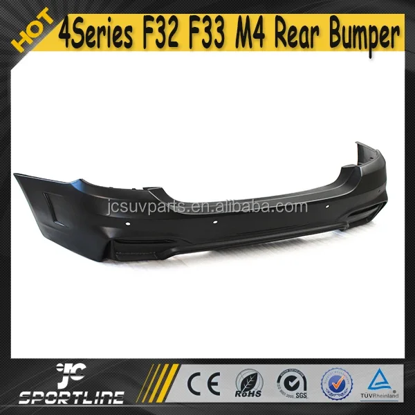 M4 Style F32 F33 PP Auto Car Rear Bumper For BMW 4Series 2014UP