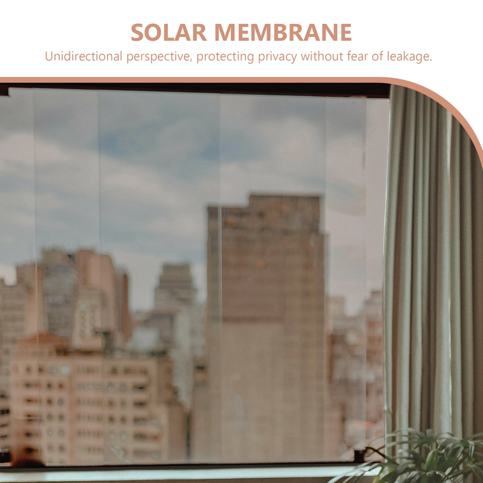 

1 Roll Way Privacy Window Film Uv Heat Reflective Sun Blocking Film Easy Cut Remove for Office Bathroom