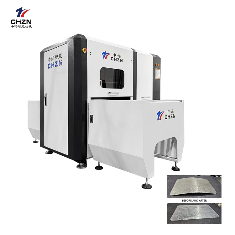 ZhongNuo Factory Straightener Metal Sheet Four-High Roller Layers Flattening Plate Metal Straightening Machine