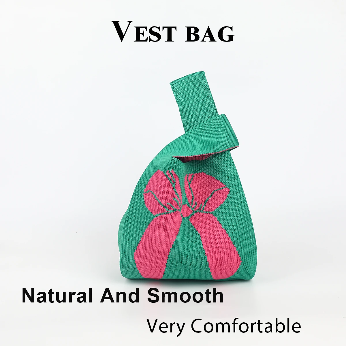 1 Piece of Women's Fashionable High-End Color-Blocked Handbag, Unisex and Suitable for All Seasons, Soft, Lightweight, Breathable, Foldable, Highly Elastic, Open-Top Design for Easy Carrying of Mobile Phones, Keys, Cosmetics, and Other Items