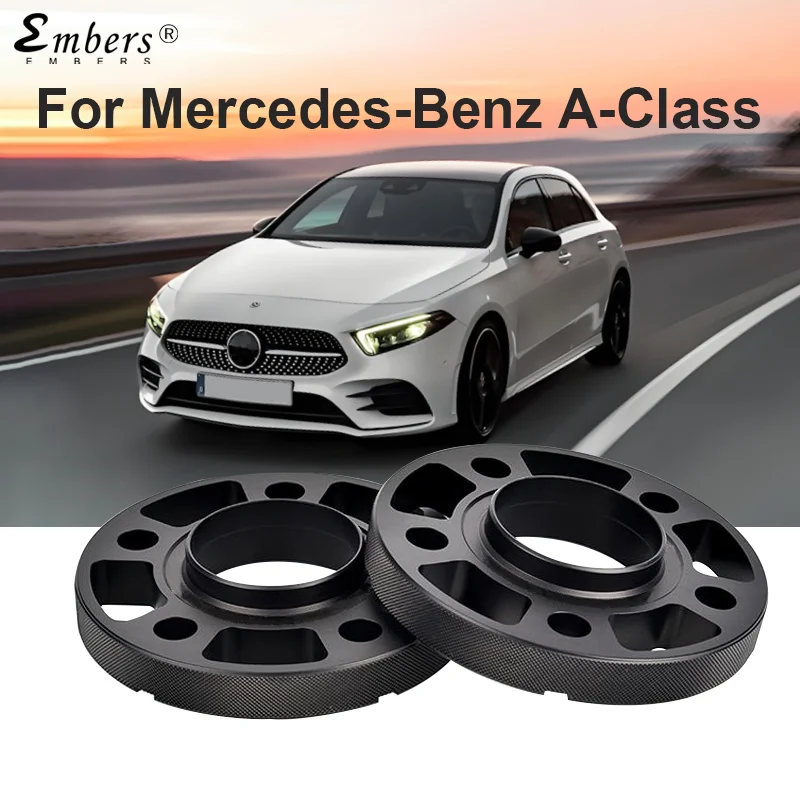 

Embers For Mercedes Benz A-Class Black 5x112 CB 66.6mm Wheel Spacers Rims Hub Adapters Forged Aluminum Alloy 2 Pieces