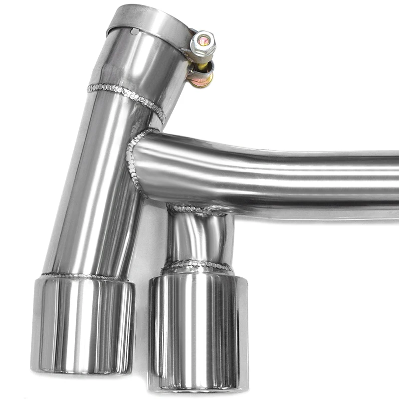 Quad Tailpipe Exhaust Tip For BMW F32 F33 418i 420i Petrol 304 Stainless Steel M Sport Style Diffuser Upgrade Muffler Nozzle view 3