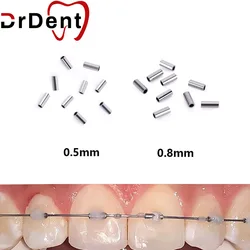 Dental Orthodontic Crimpable Hooks Mini Stops 0.5mm & 0.8mm Closed Archwire Stopper Dentistry Ortodoncia Tool