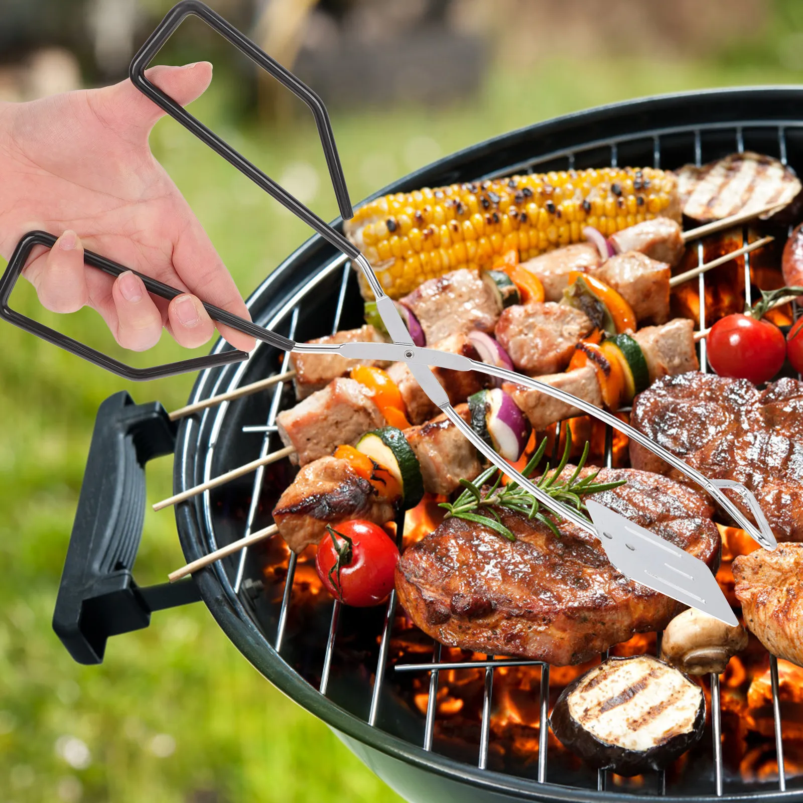 

Professional Metal Bbq Tongs Multi-Function Kitchen Grill Cooking Tong for Barbecue Baking Buffet Grilling Outdoor Cooking Tools
