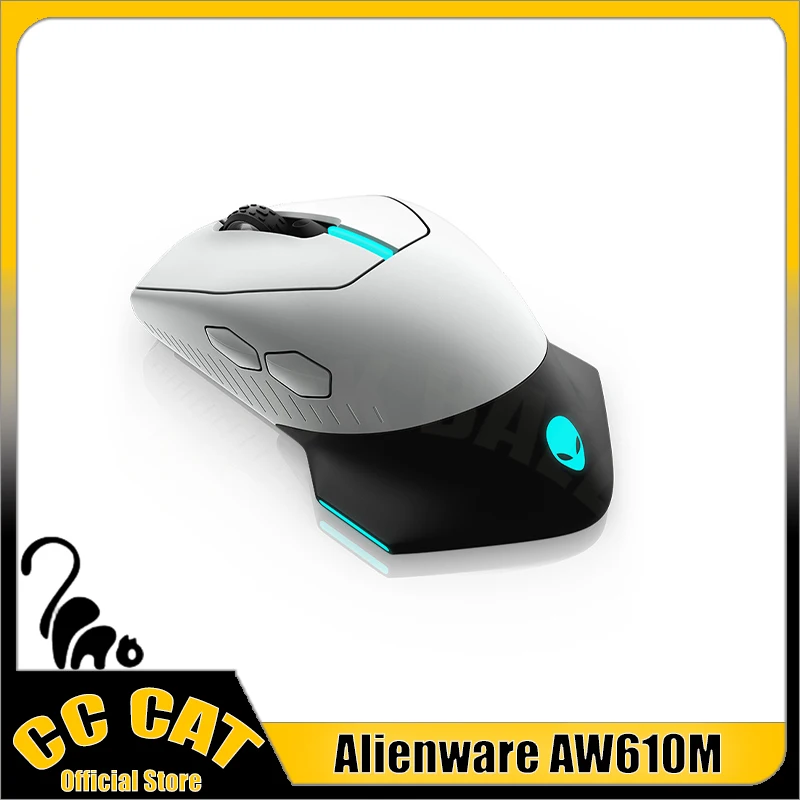 Alienware Aw610m Mouse Wireless Mouse 2Mode 16000dpi Awcc Long Endurance Ergonomics Esport Rgb Custom Gaming Mouse Gamer Laptop