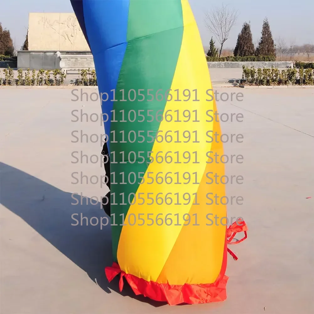 Customizable 6m Wide Inflatable Rainbow Arch Door Colorful Celebration for Wedding Arch 20ft*10ft D=6M/20ft Advertising Arch