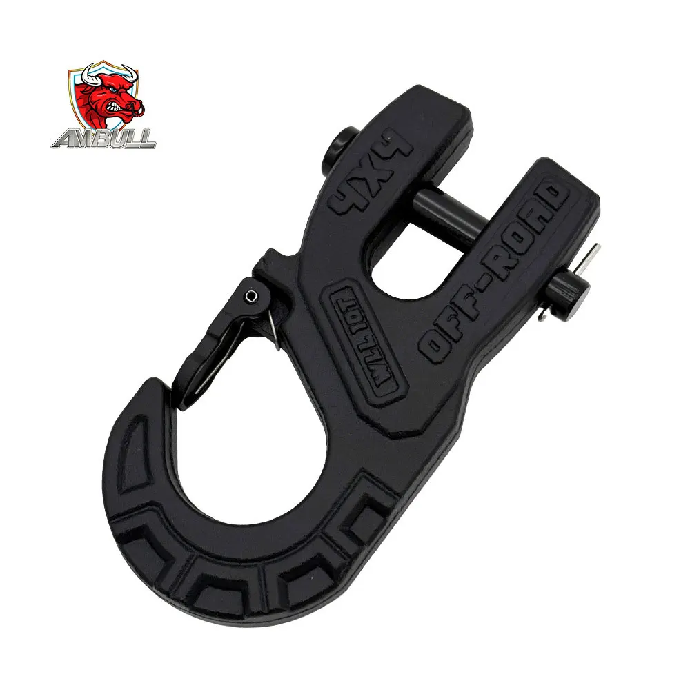 

Ambull Trailer Accessories Factory Support Odm Oem Heavy Duty Off-road Forged Steel Winch Cable Hook