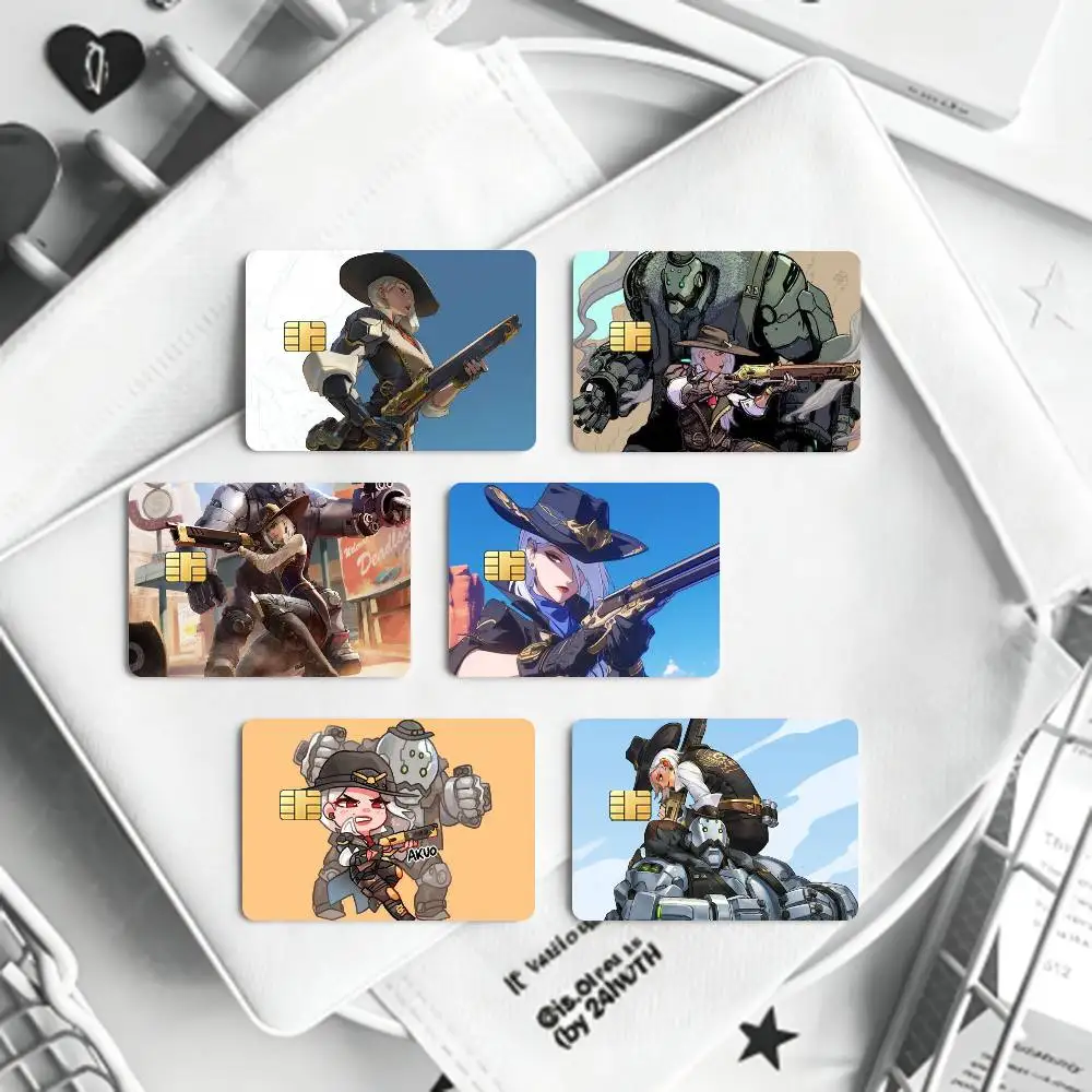 Ashe Bob O-Overwatch Game  Card HD Stickers Game Card Decal Card Matte Film Skin Small Chip Waterproof Sticker