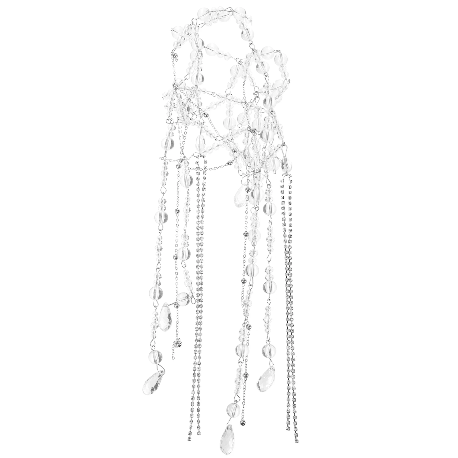 

Chic Crystal Hair Jewelry Women'S Delicate Forehead Chain Wedding Bridal Tassel Chain Headpiece Anniversary Valentine'S Day