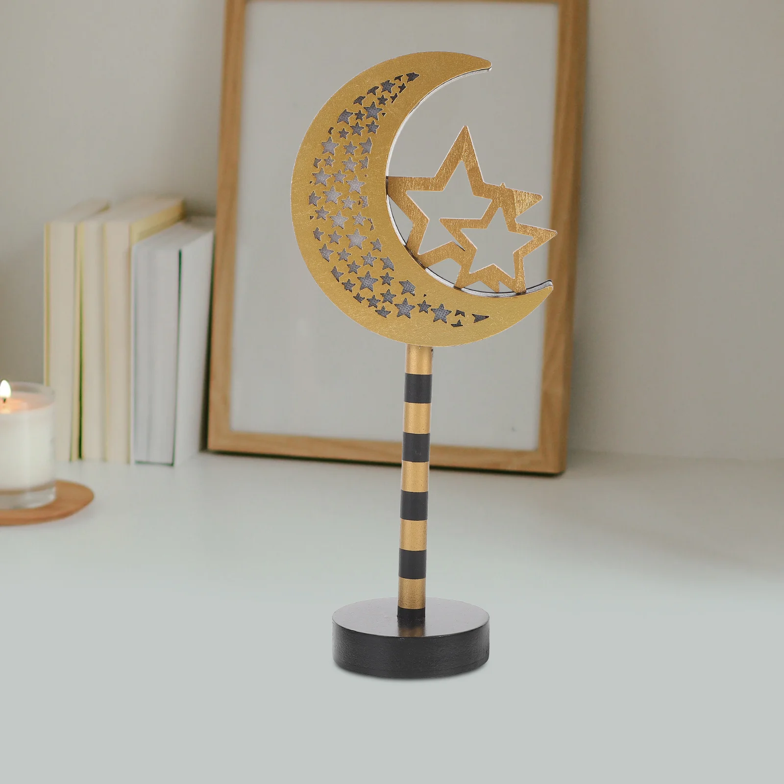 

Led Street Sign Decorative Light Wooden Craft Ramadan Tabletop Ornament Night Light For Bedroom Living Room Cafe Festival