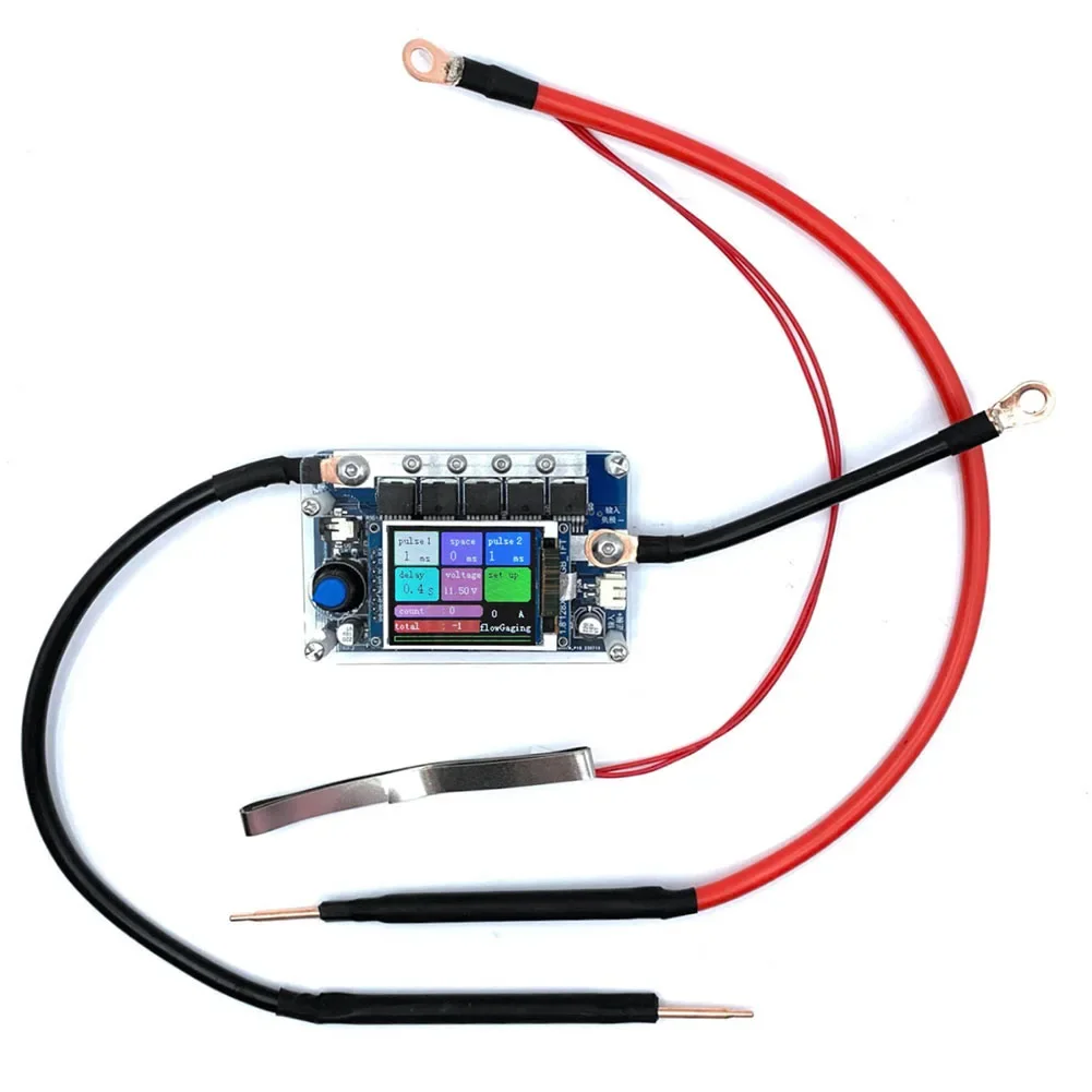 

Mini Spot Welder Control Board 7-14V Portable Spot Welding Machine Digital Display Spot Welding Device for 18650 Battery