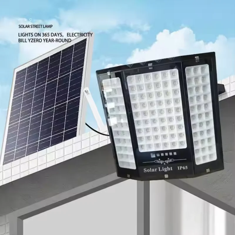 

Led solar energy three-side projection lamp high-power household outdoor waterproof courtyard lamp new rural photovoltaic street