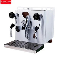 XEOLEO Professional Coffee Maker Double Brewing Head Commercial Semi-Automatic Espresso Coffee Machine 9 Bar Rotary Pump