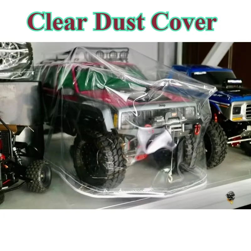 Clear Protective Dust Cover for 1:10 1:8 RC Crawler Static Model Display Shell Guard customizable size Accessories