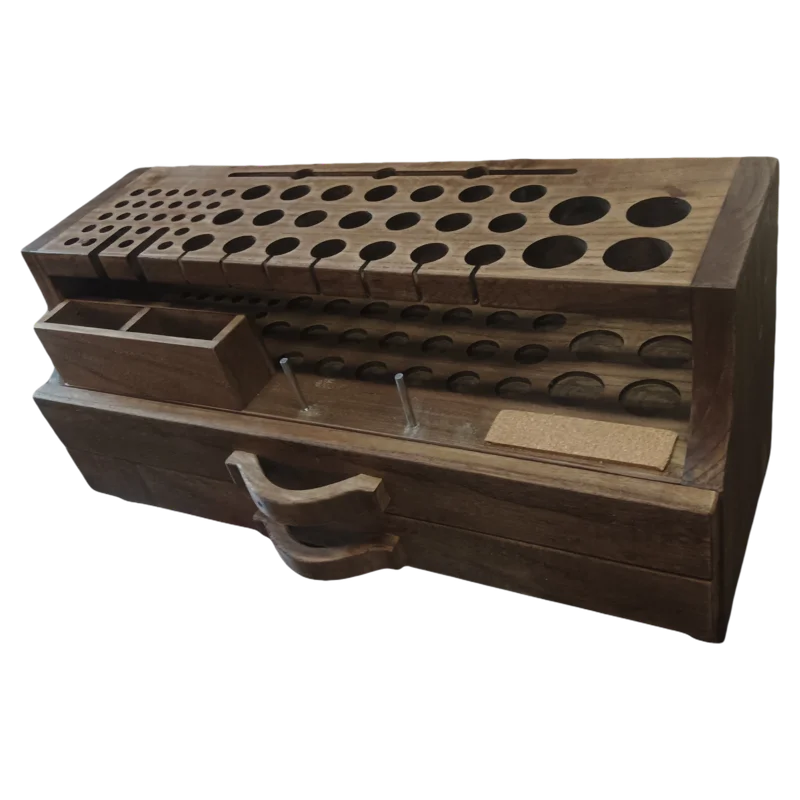 Leather carving elm handmade diy58 hole pay-off pin leather goods printing custom tool rack Confucian handicraft workshop