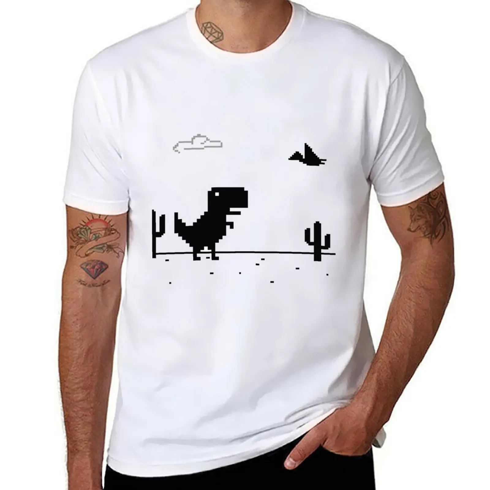 

Trex cactus offline black T-Shirt man t shirt heavy cotton t shirts with prints T-Shirt