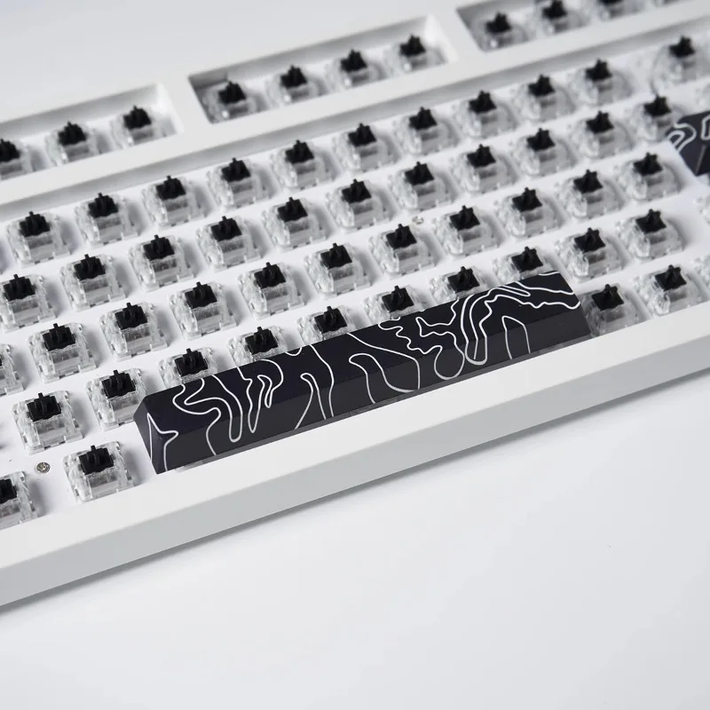 Mifuny linien sublimation zusätze keycap set pbt tastatur kappe 4 stücke kirsch profil r4 esc raum schlüssel kappe für mechanische tastatur