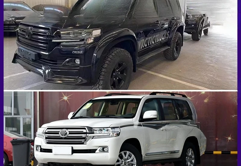 

Подходит для Toyota Cool Luze LC200, модифицированное широкое колесо для бровей GT, небольшой комплект для обновления передней губы и задней губы