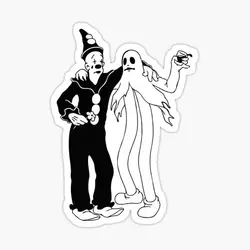 Ghostemane Cartoon Dark Retro Cartoon  5PCS Stickers for Print Water Bottles Window Room Background Funny Car Decorations Kid