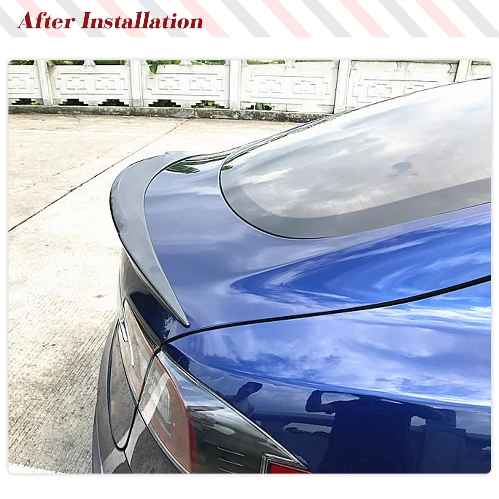 Cart Rear Trunk Spoiler Boot Lip Wing Spoiler For Tesla Model S 2014-2020 Rear Trunk Boot Lip Wing Spoiler Lid FRP/Carbon Fiber