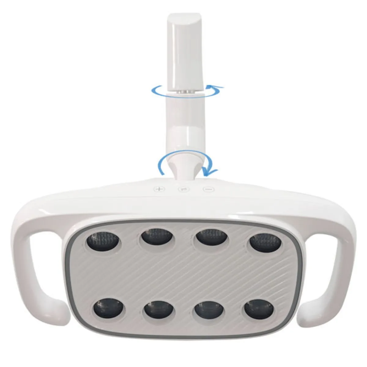 Dental 8 LED Light Six Bulbs Dual-color Oral Lamp with 22mm To 26mm Adapter Ring Dental Chair Unit
